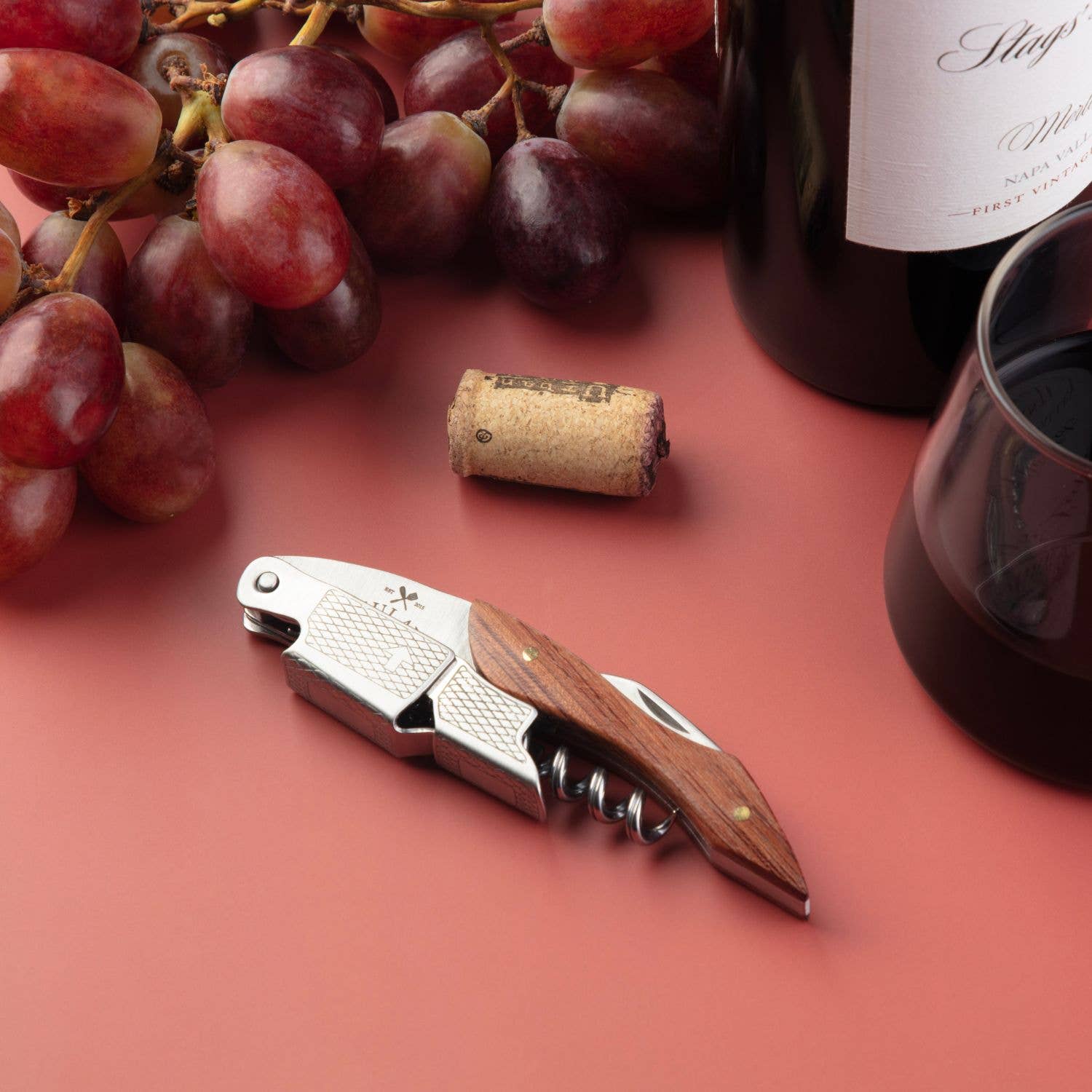 Zulay Kitchen - Wholesale Bottle/Wine Opener - 3-in-1 Waiter Corkscrew Wine Bottle Opener2