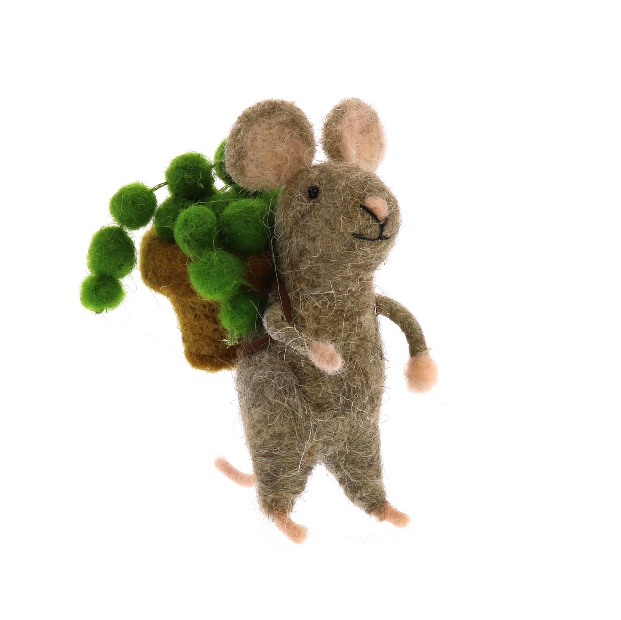 HomArt - Wholesale Decorative Figurine - Mice with Succulents, Set of 33