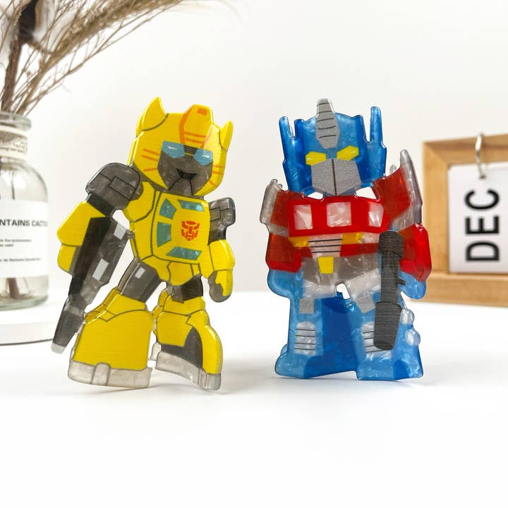 Pince à cheveux en acrylique Transformers Robot pour la vente par mildstyles