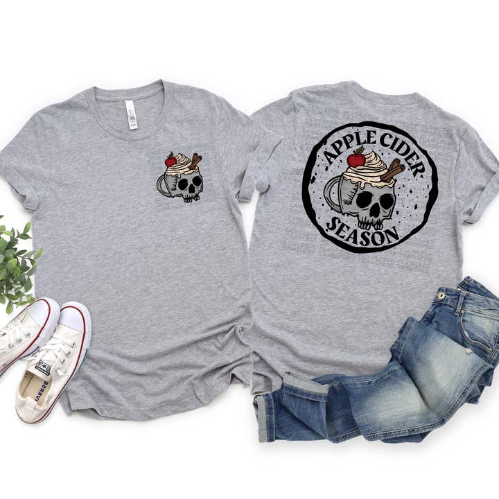 Apple Cider Season DTF Transfer - Pocket and Back Print SET for wholesale by Flawless Transfers