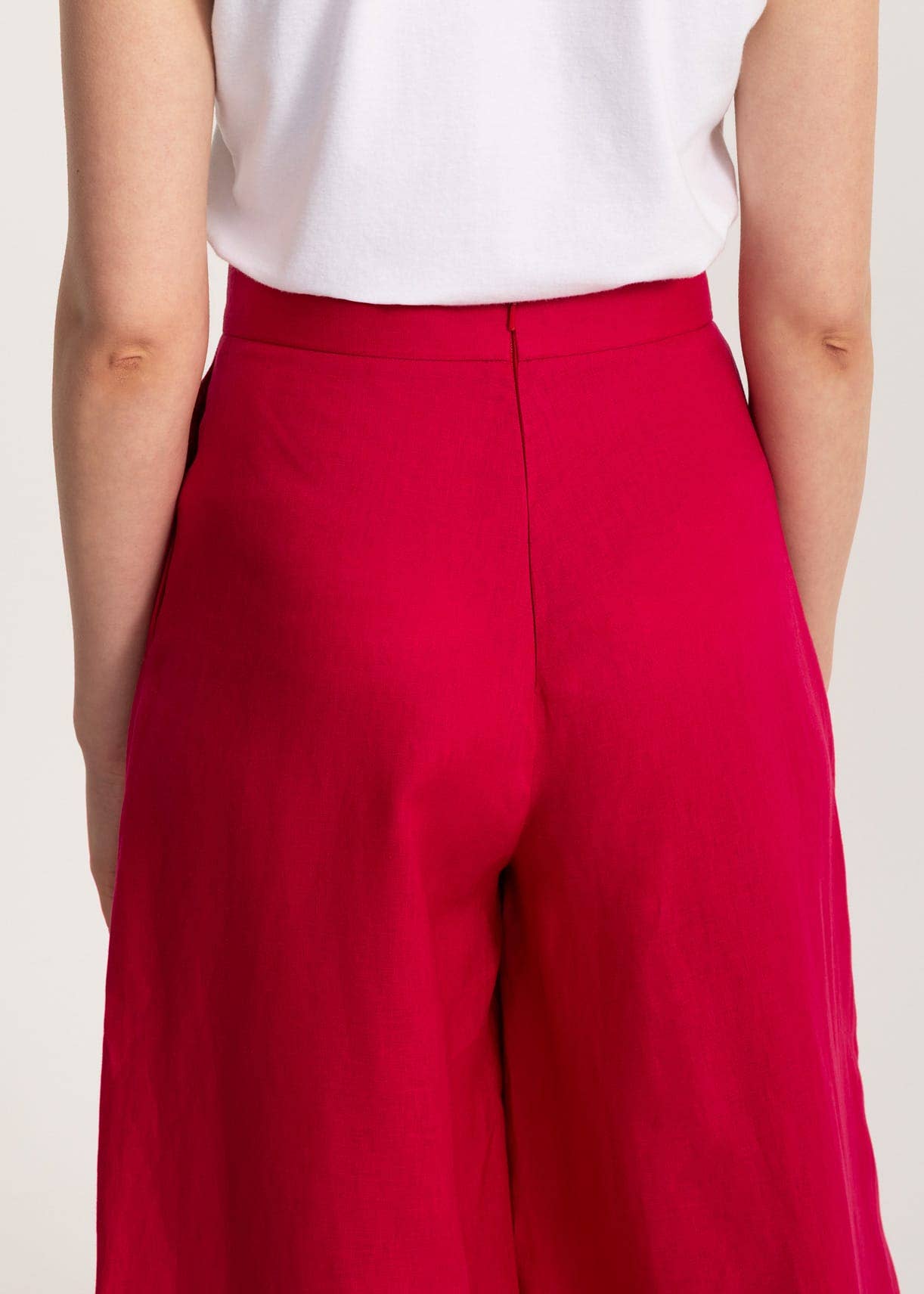 De IONESCU – Großhandel Hose – Damen – Die &quot;Palazzo&quot; Leinenhose - Fuchsia5