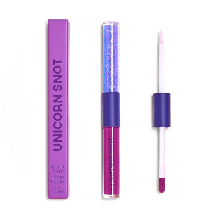 Unicorn Snot | Glitter Beauty - Wholesale Lip Stain/Dye/Tint - Quiet Riot 2in1 | Purple-Astro | Glitter Lip Duo | Lip Paint3
