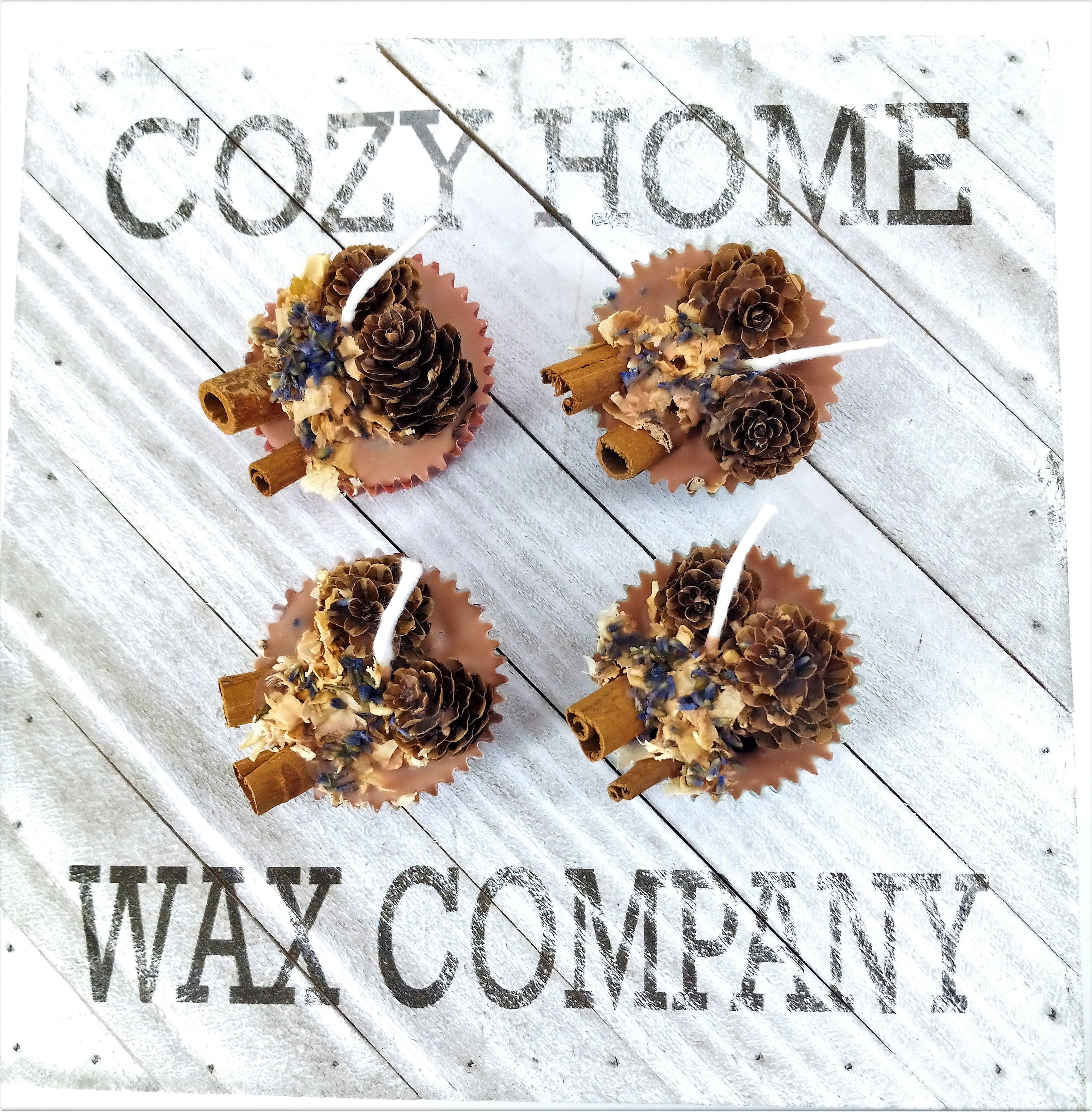 Cozy Home Wax Company - Wholesale Wax Melt - Cinnamon Pinecone Wax Fire Starter 2.3oz