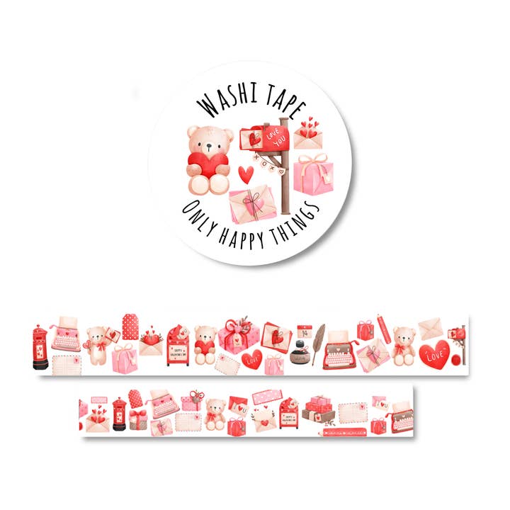 Nastro adesivo Washi amore posta per la vendita all'ingrosso da parte di Only Happy Things Stationery