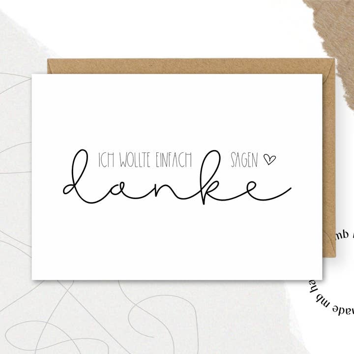 VOLEVO SOLO DIRE GRAZIE per la vendita all'ingrosso da parte di mb handmade