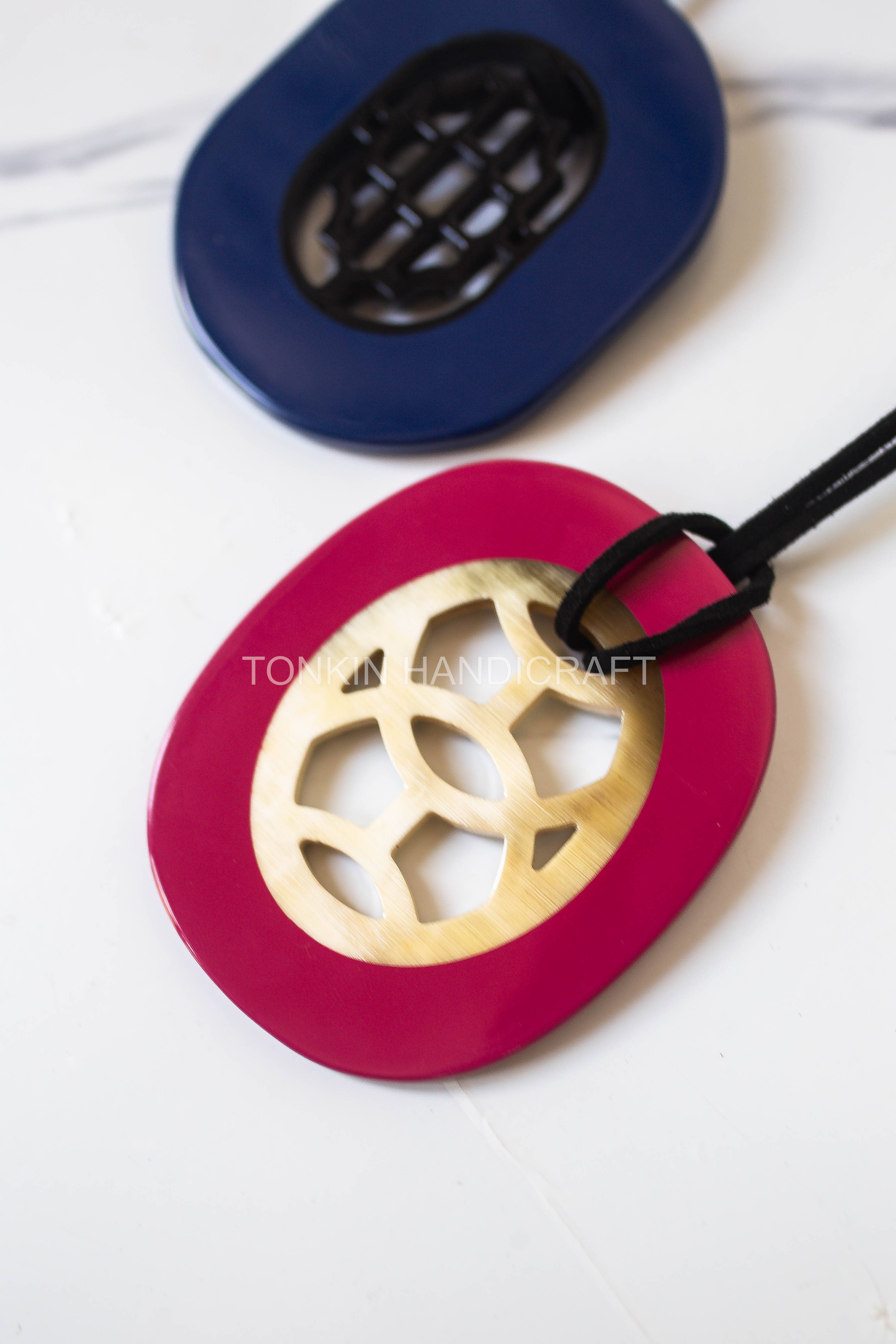 Tonkin Handicraft - Wholesale Halskettinghanger - Am ketting met schakels van buffelhoorn5