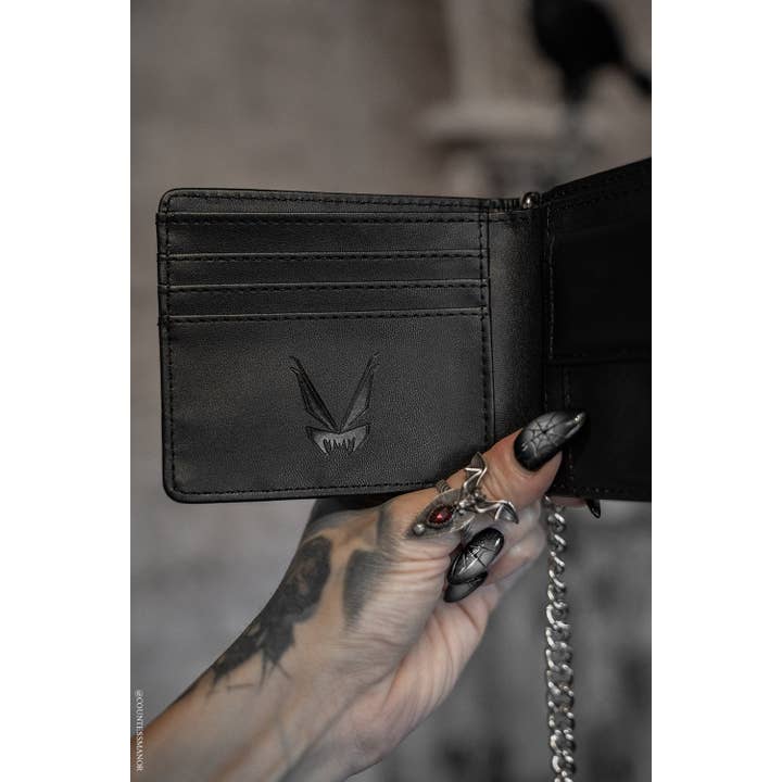 vampirefreaks - Wholesale Wallet - Women's - Anarchy Emboss Bifold Wallet w/ Chain3