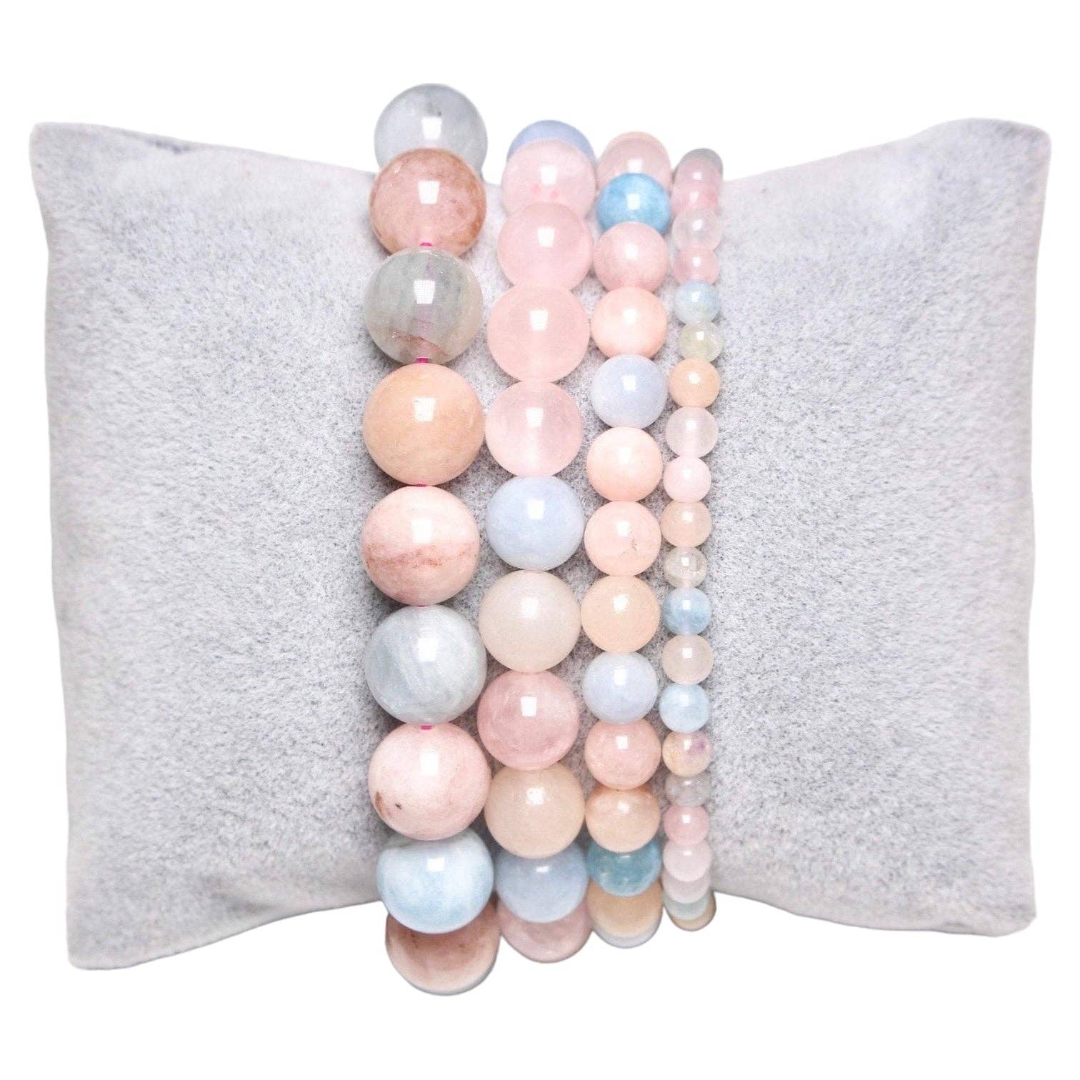 Foliesbijoux - Venta al por mayor Pulsera de cuentas - Pulsera de morganita A+0