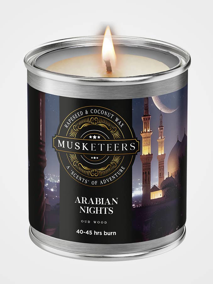 Arabian Nights - Oud Candle UK – Arabian Nights Luxury Masculine Candle for wholesale by Musketeers