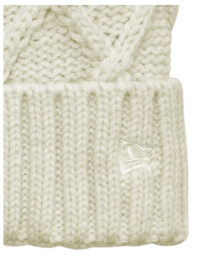 Mad River - Wholesale Beanie - Women's - New Era Faux Fur Pom Beanie, with custom leatherette patch6