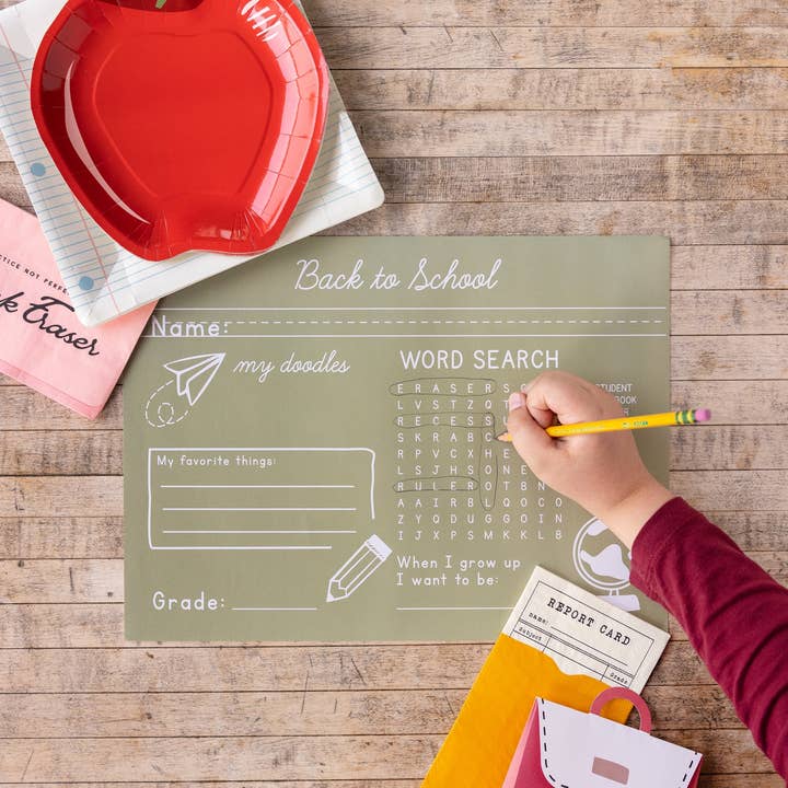 My Mind’s Eye – Engroshandel Engangsserviet – BTS939 - Begivenheder af Shakira - Tilbage til skolen Viskelæder Middagsserviet5