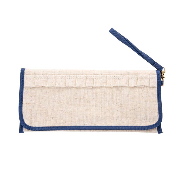 Mainstreet Collection - Wholesale Clutch Bag - Women's - Linen Trifold Clutch2