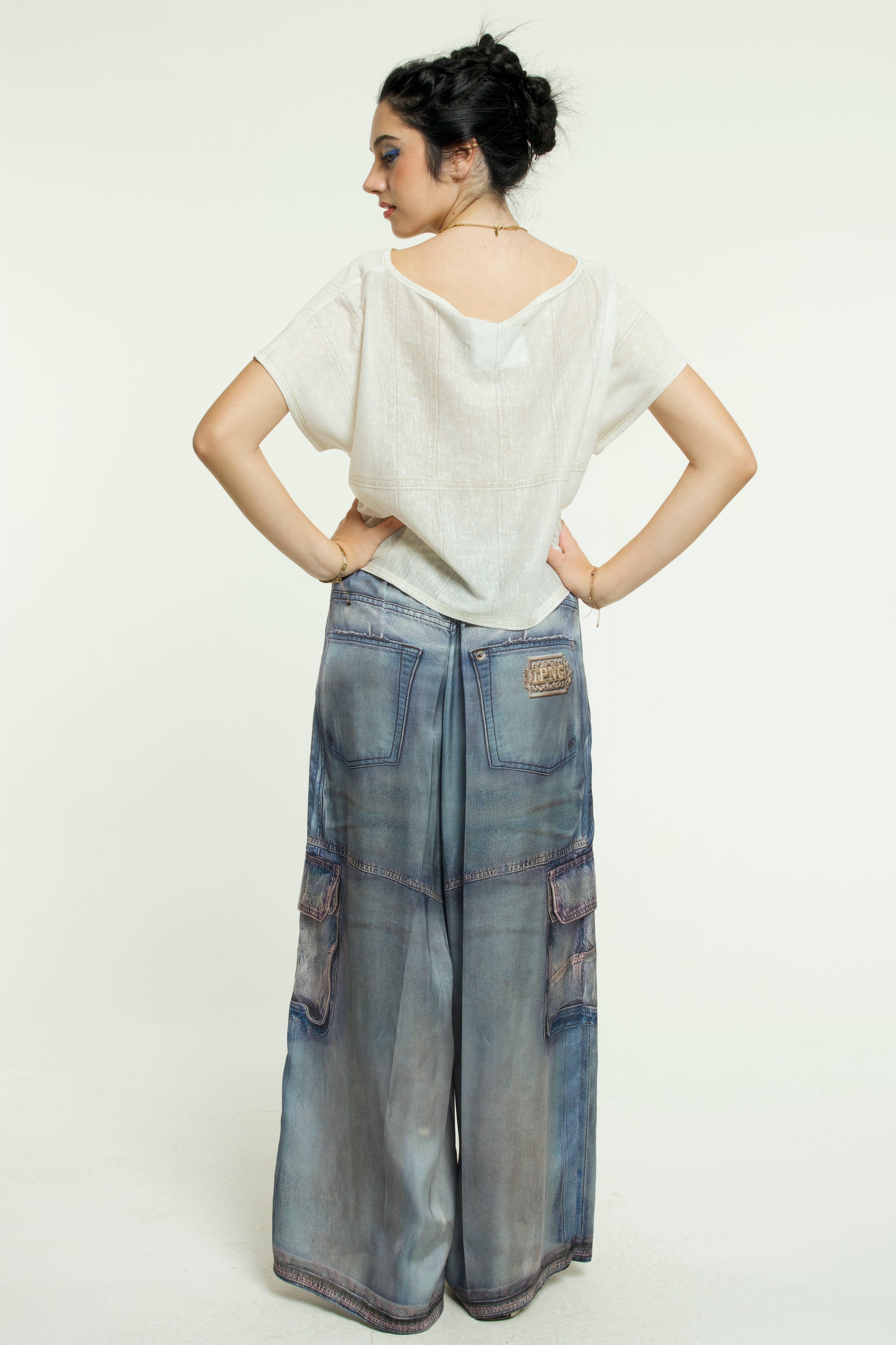 IPNG Design - Wholesale Pants - Women's - Pants Sateen Denim - Jeanious6