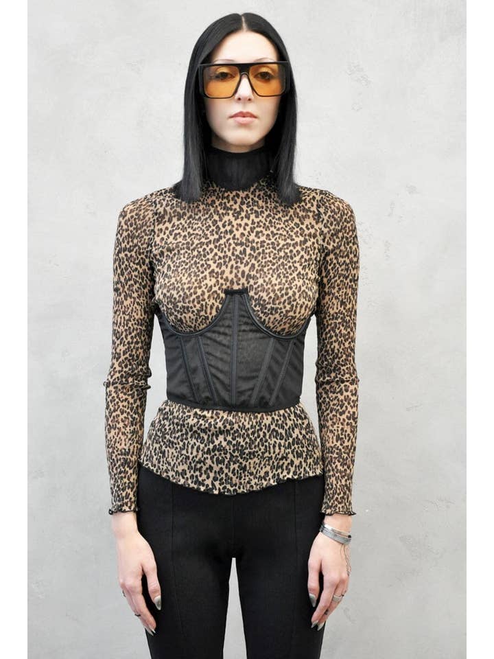 BLACK SHIPS NOVEMBER Clarissa Mesh Bustier for wholesale on Faire