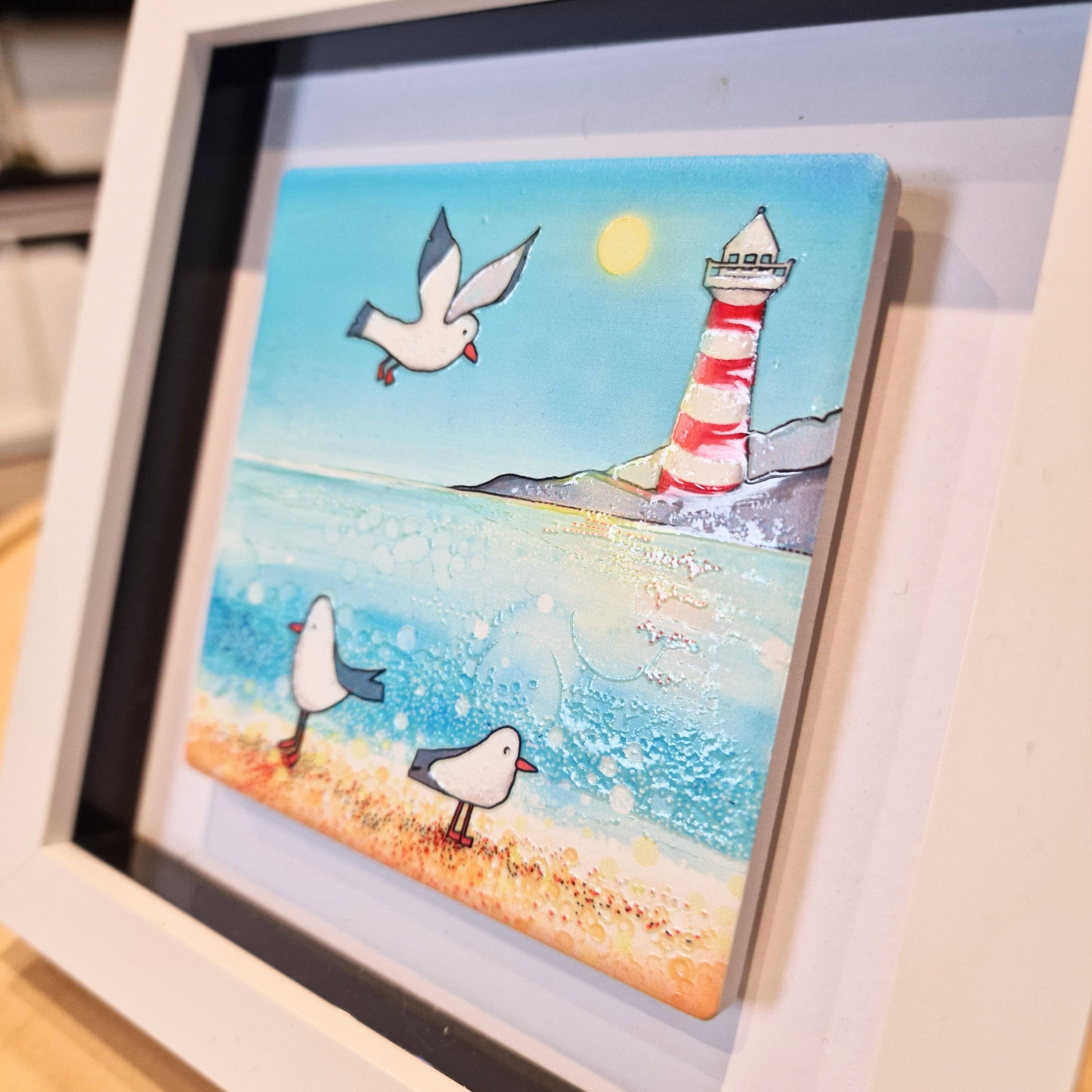 By Jo Crafts – wholesale Art print – 97-SP Seagull Lighthouse Small Picture13