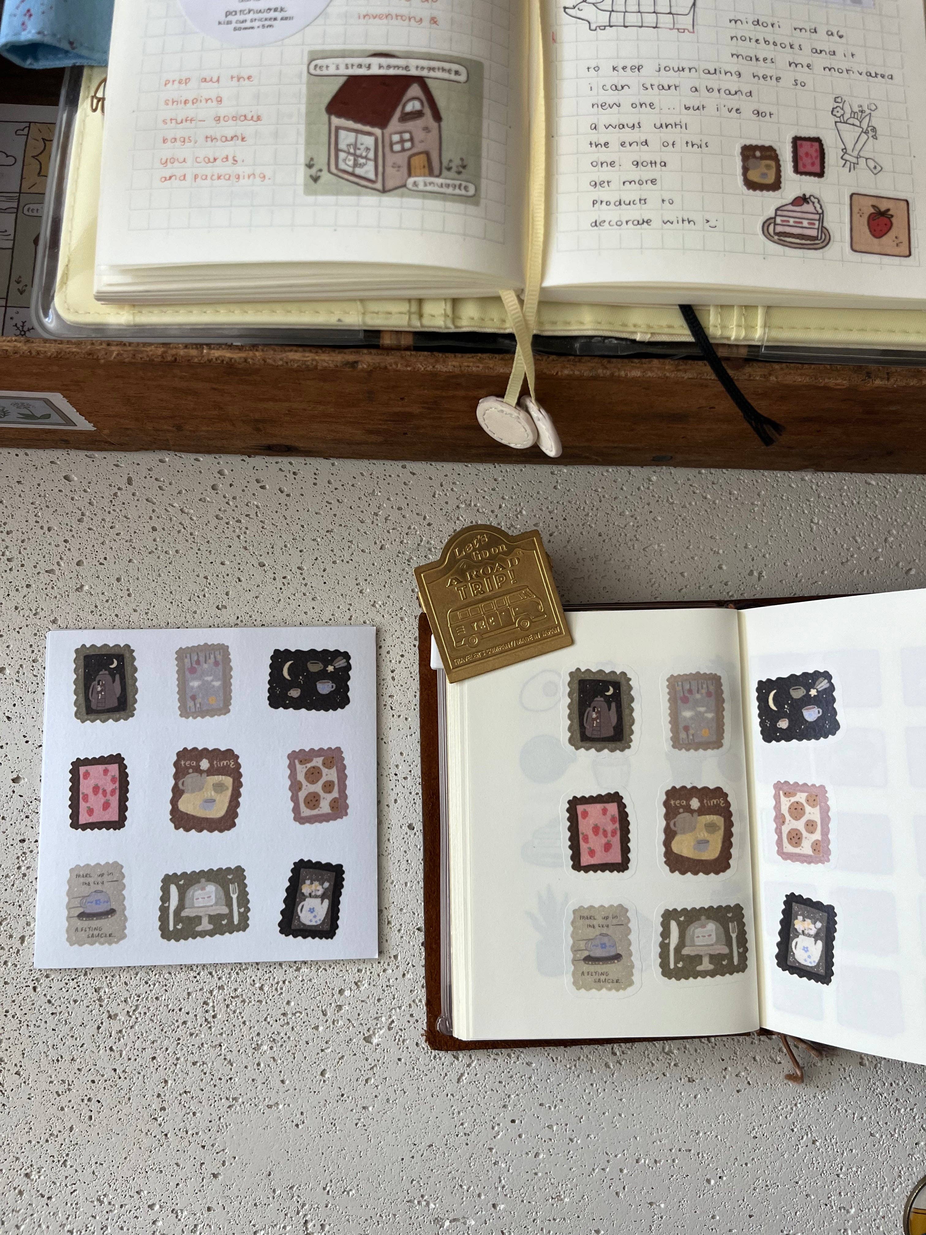 dana ate oatmeal! - Wholesale Sticker - tea in the sky sticker sheet0