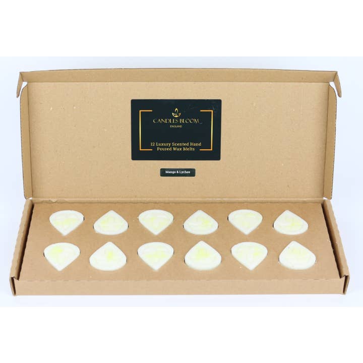Mango- und Litschi-Luxus-Duftwachsschmelzengeschenkset für den Großhandel von Candles Bloom Limited