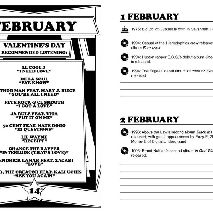 SCB - Wholesale Journal/Diary - Hip Hop Journal: A Daily Planner