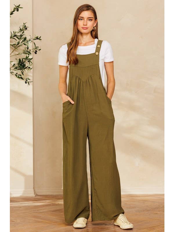 Oddi - Wholesale Jumpsuit - Women's - Solid Button Sling Jumpsuit27