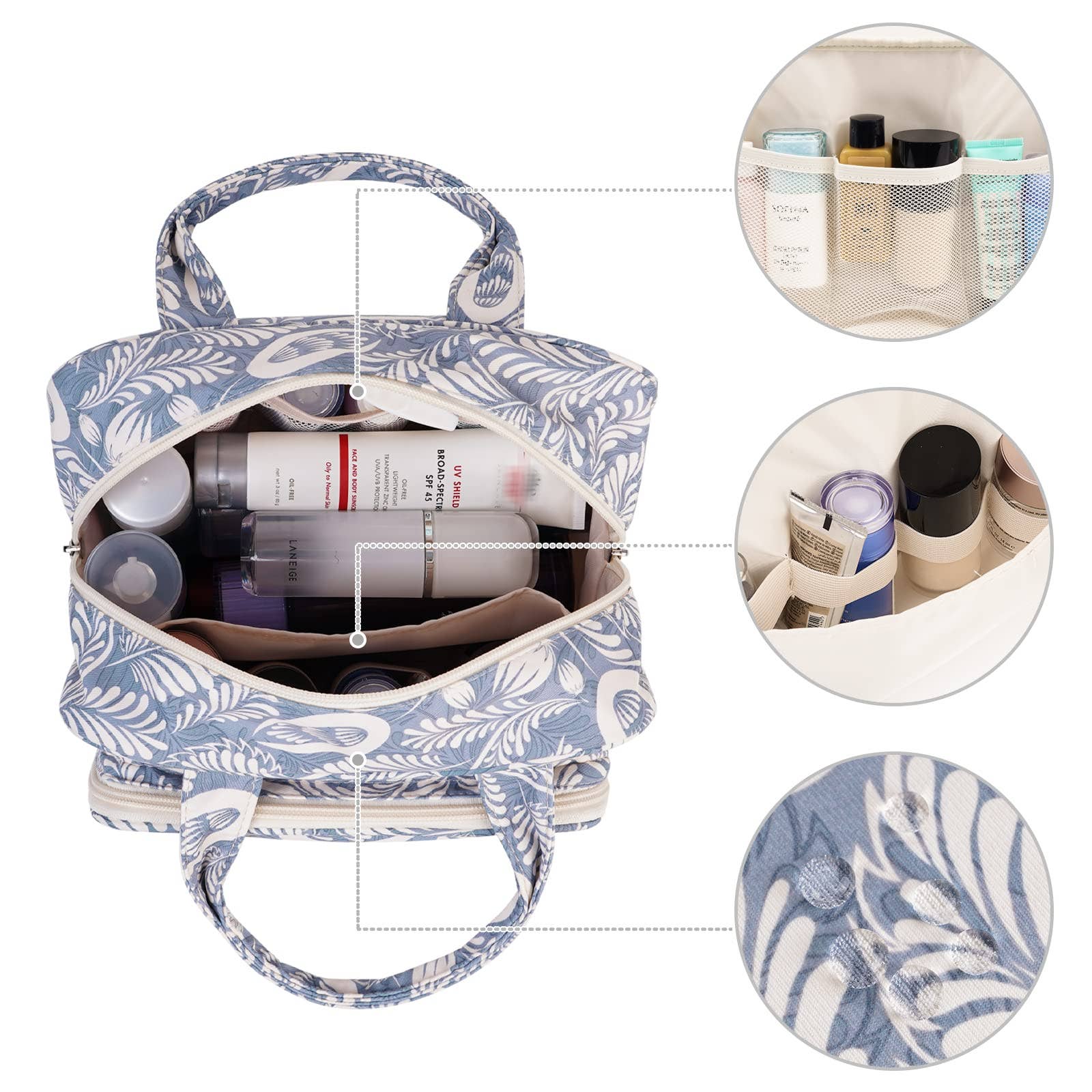 wandf – bolsa de maquilhagem e cosméticos por atacado – Necessaire grande para maquiagem e organizador de cosméticos para viagem22