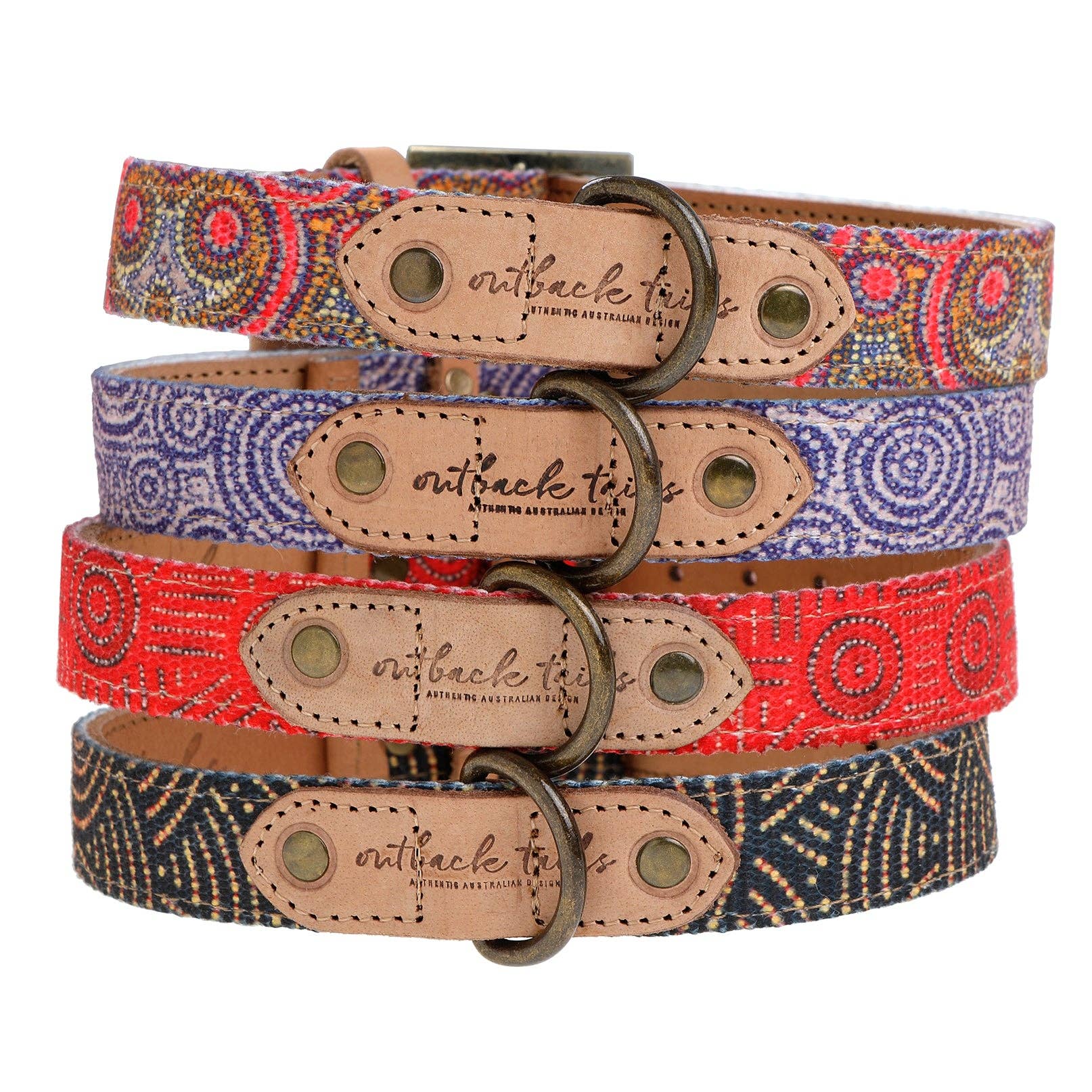 Outback Tails – Großhandel Haustierhalsband – Hund – Hundehalsband aus Leder - Fire Country Dreaming6