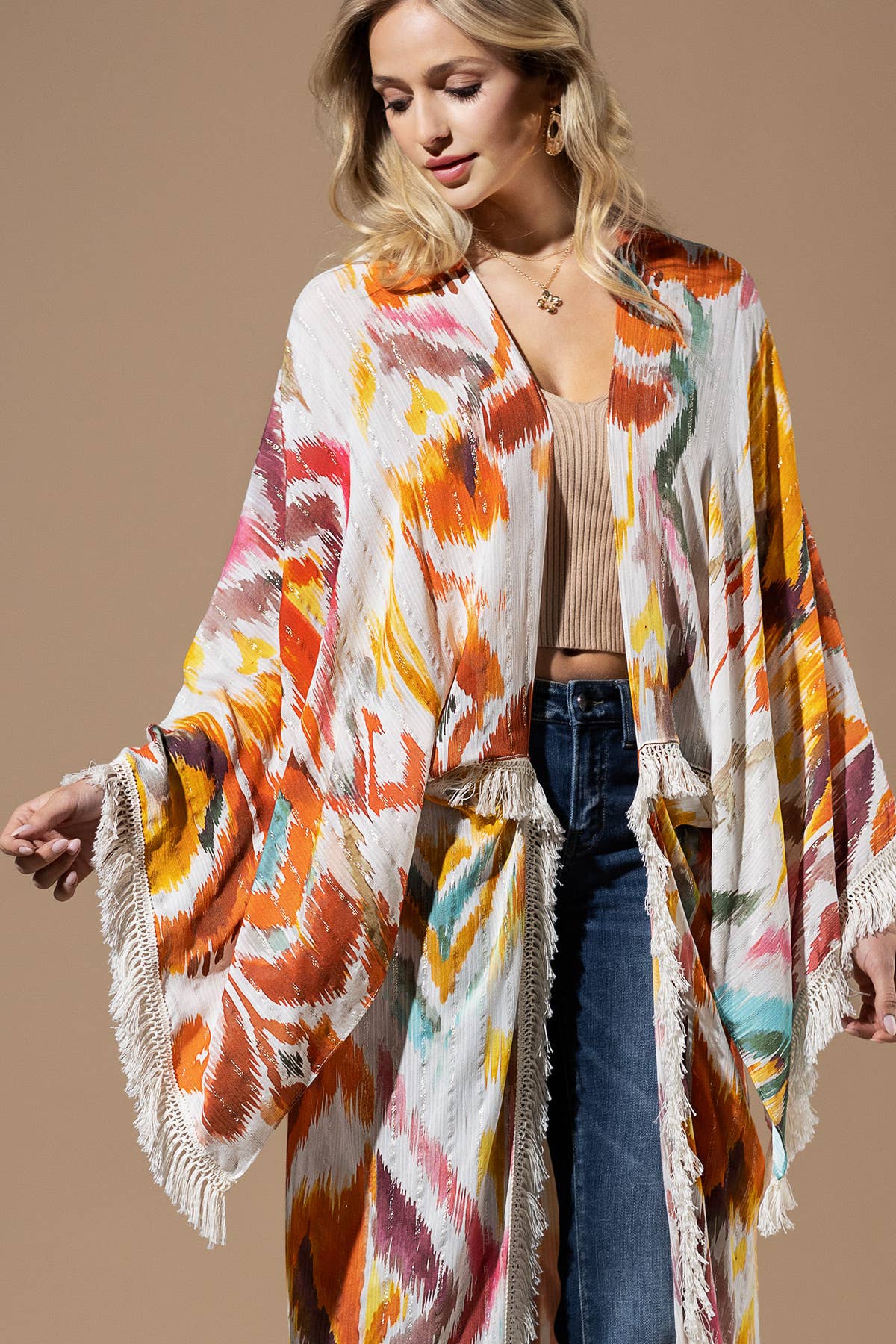 Malibu Sunset Kimono for wholesale on Faire7