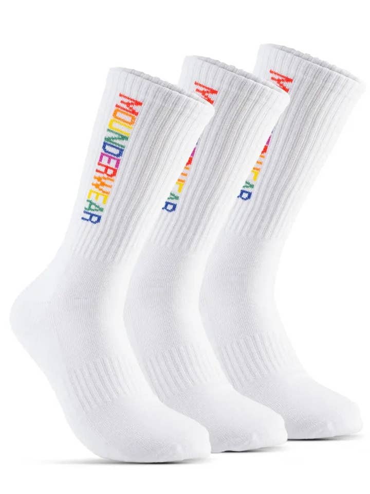 CHAUSSETTES ATHLÉTIQUES PRIDE EVERYDAY pour la vente par MOUNDERWEAR