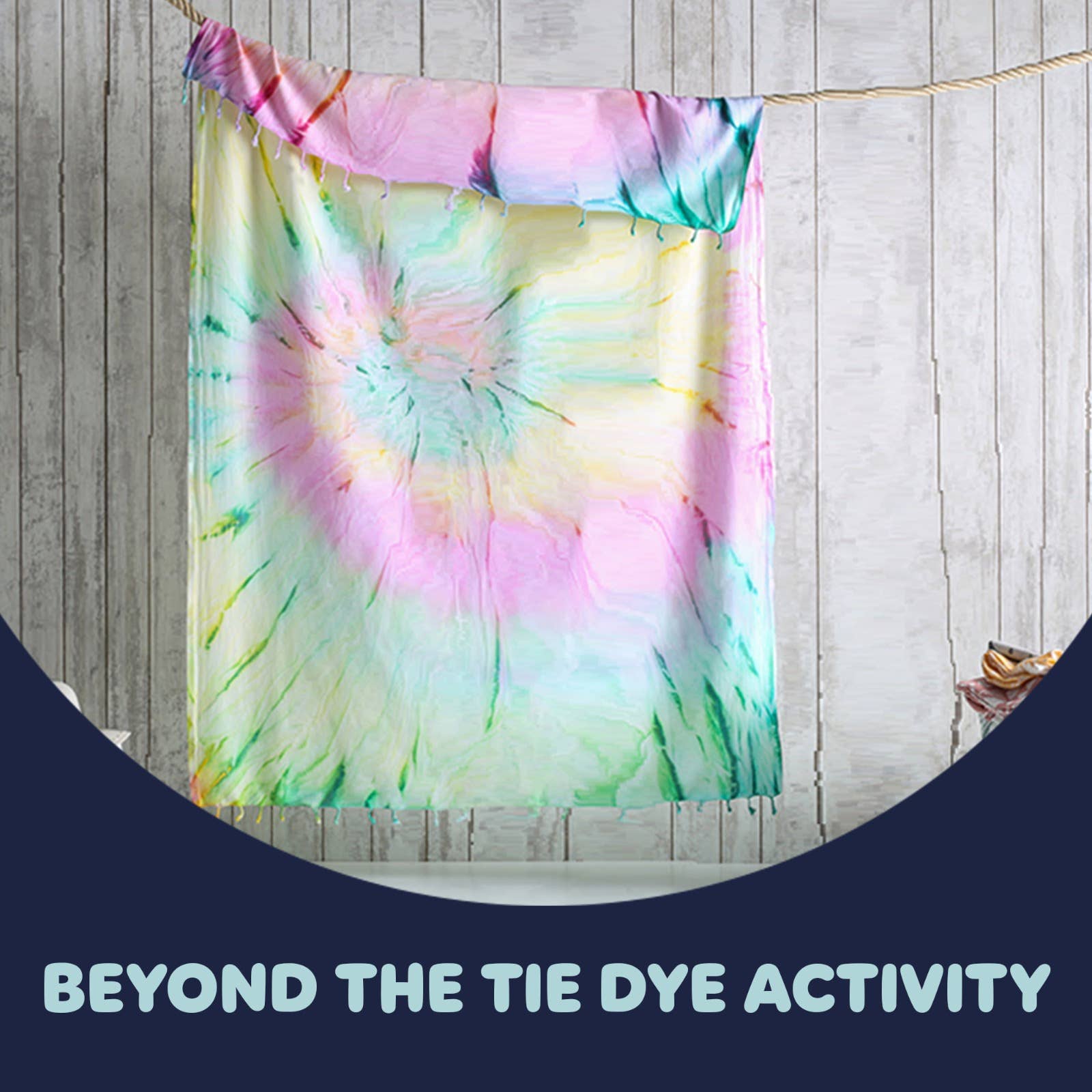 Kikoya - Wholesale Beach Towel - White Beach Towel Tie-dye Sublimation Blanks Tiedye Quickdry21