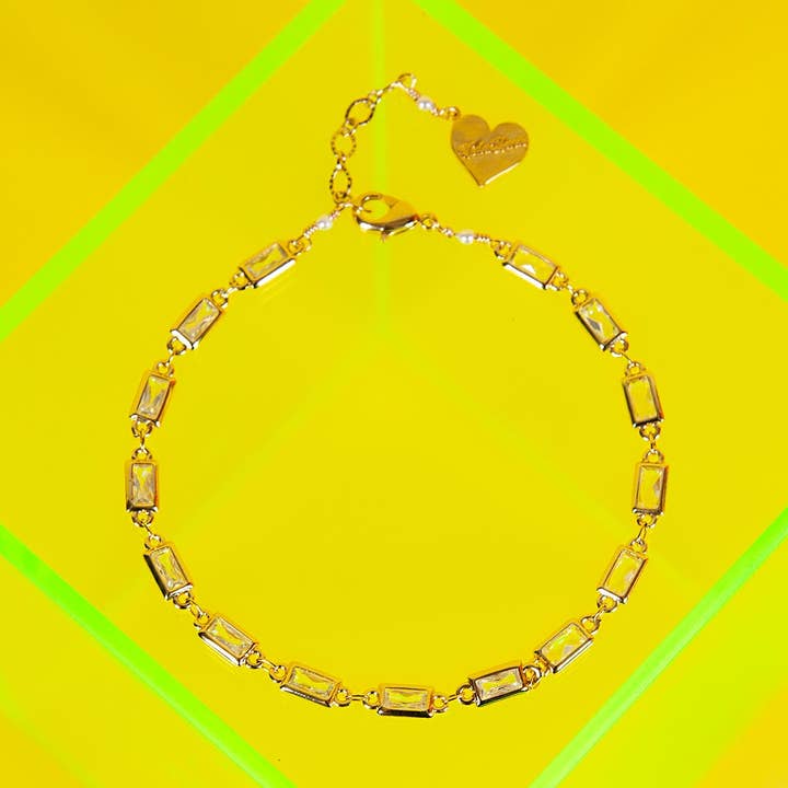 Bracelet de cheville rectangulaire à prisme pour la vente par VidaKush