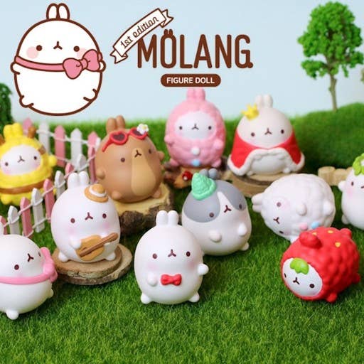 K_Wonderland - Wholesale Figurine Toy - Kids - Molang Costume Dress up Random Figurine Toy Vol2 Box
