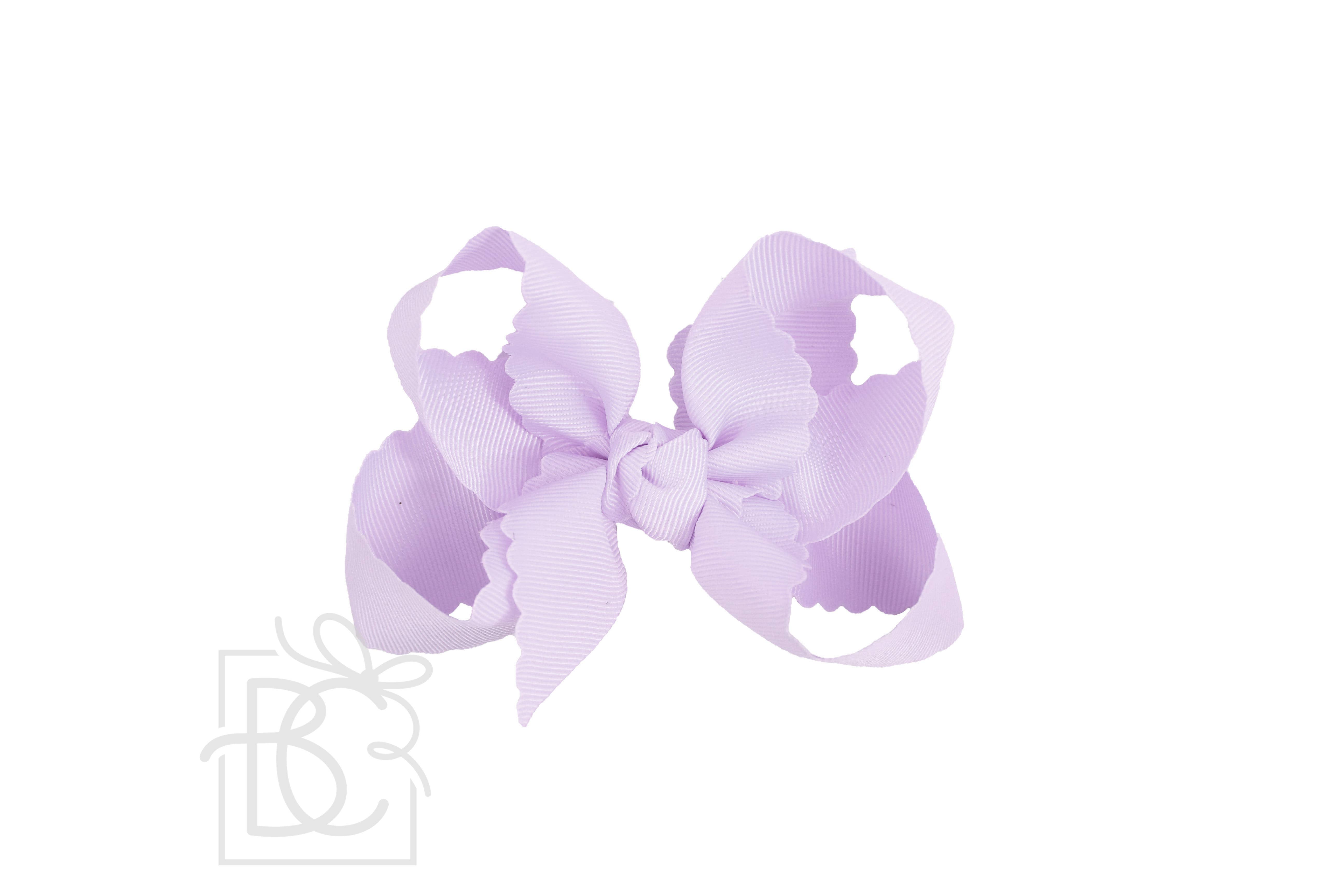 Beyond Creations, LLC – wholesale Hair bow – Kids – SCALLOPED EDGE BOW22