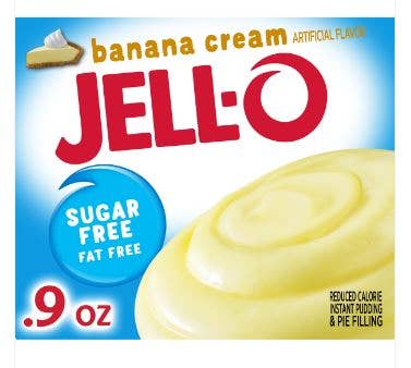 iSweet.ca - Wholesale Pudding - US - Sugar Free - Kraft Jell-O Banana Creme Pudding 0.9 oz0