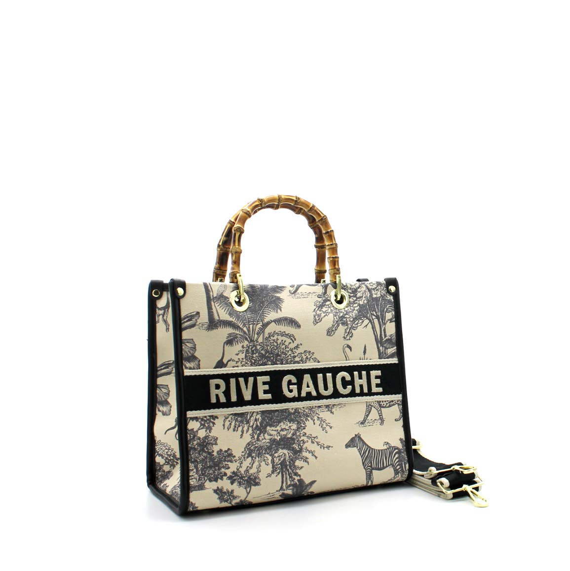Vimoda - Vente Sac à main avec poignée sur le dessus – femme - JUNGLE Sac Rive Gauche Enye 0