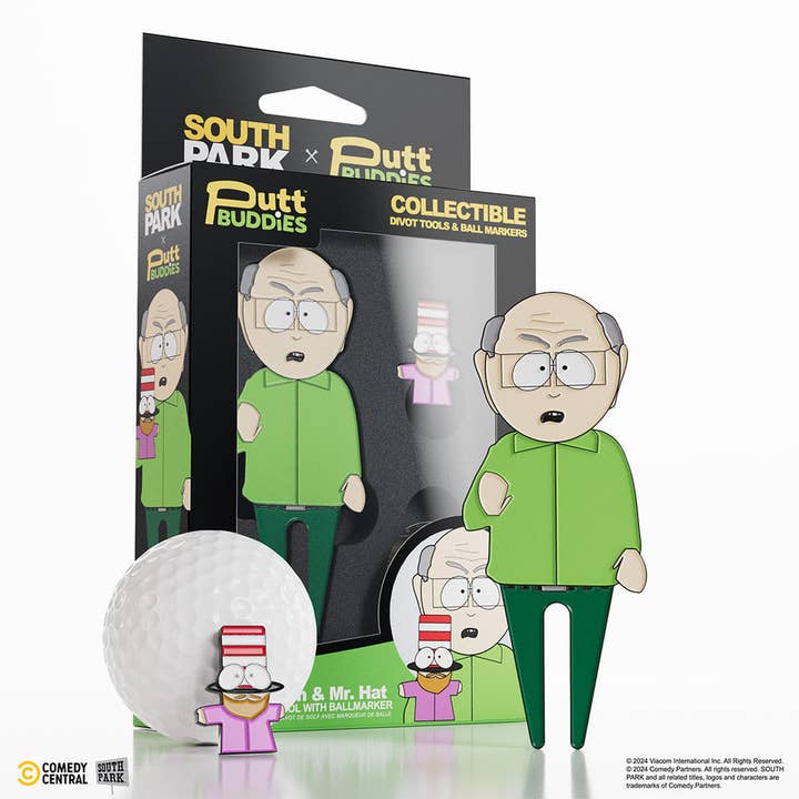 Putt Buddies - FERRAMENTA DE DIVOT MR. GARRISON C/ MARCADOR DE BOLA MR. HAT por atacado de Pops Distro Inc