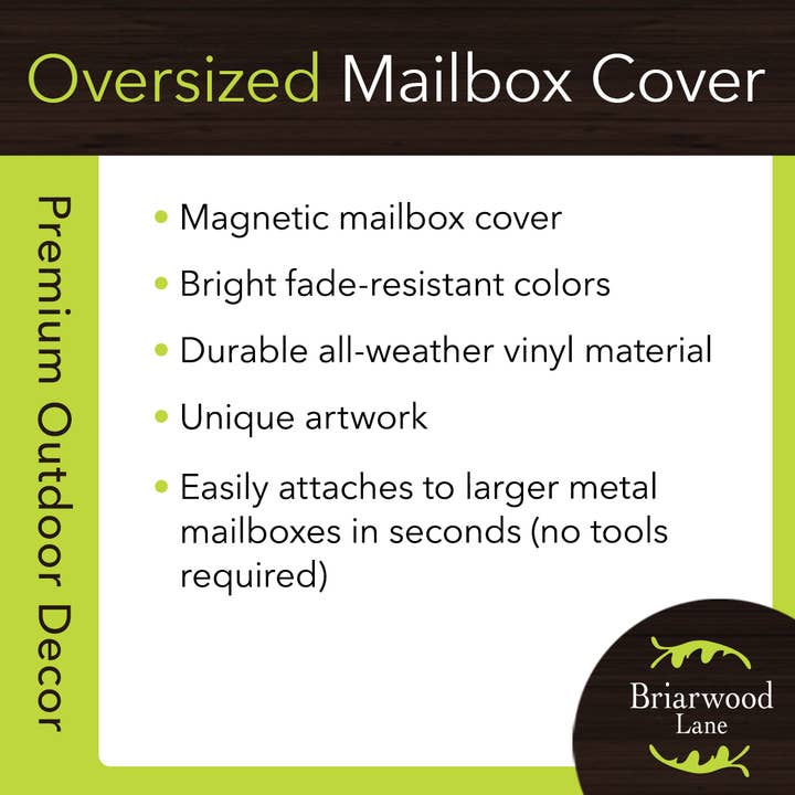 Briarwood Lane - Wholesale Mailbox - Zinnias in Bloom Spring Oversized Mailbox Cover