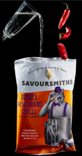 Savoursmiths - Wholesale Chips - Savoursmiths Bubbly and Serrano Chilli Potato Crisps 5.29oz1