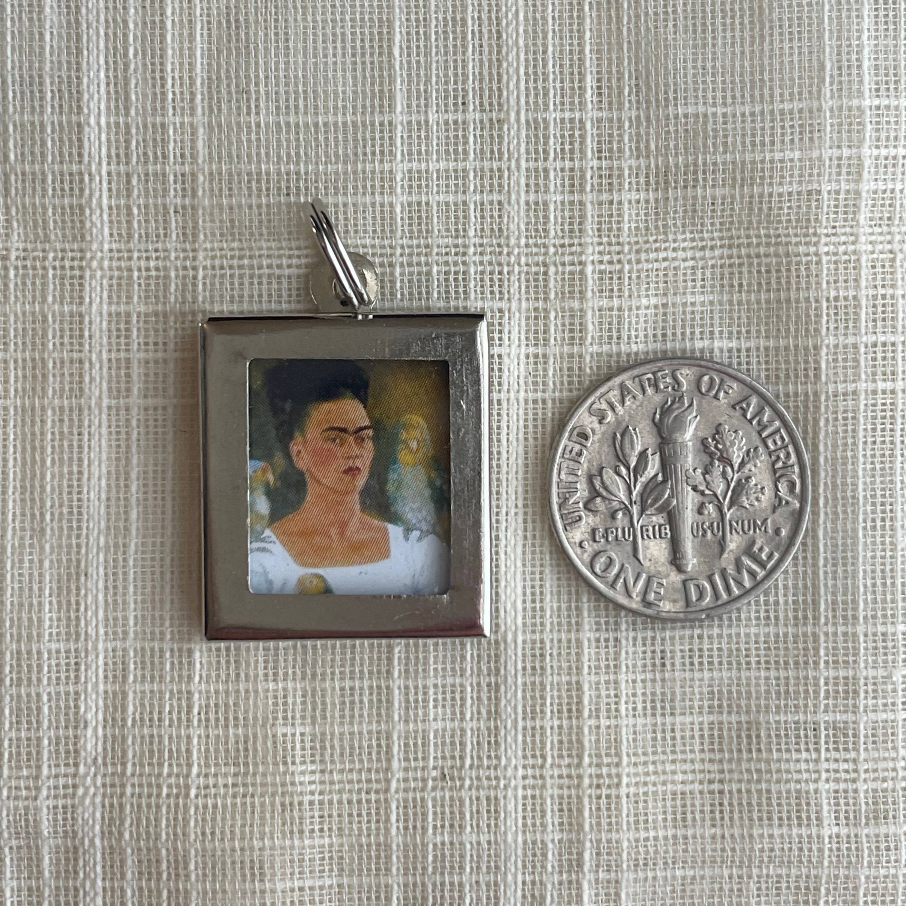 Tesoros Trading Company - Wholesale Individual Charm/Pendant - Metal Frida Charm, Peru2