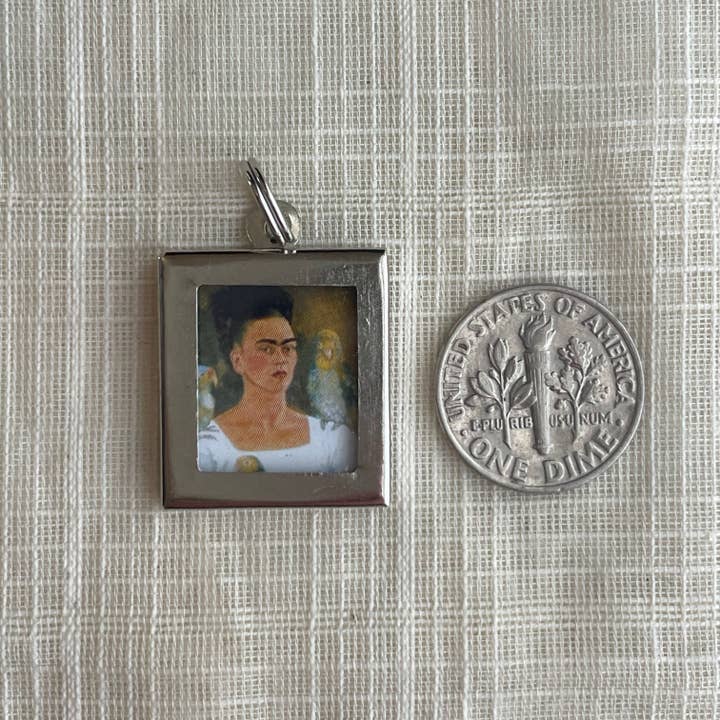 Tesoros Trading Company - Wholesale Individual Charm/Pendant - Metal Frida Charm, Peru2