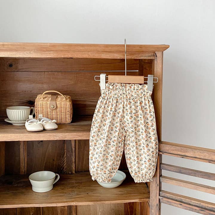 Aprikose 3-24M Baby Mädchen Blumenhosen Großhandel Baby Boutique Kleidung V3824032600130 für den Großhandel auf Faire