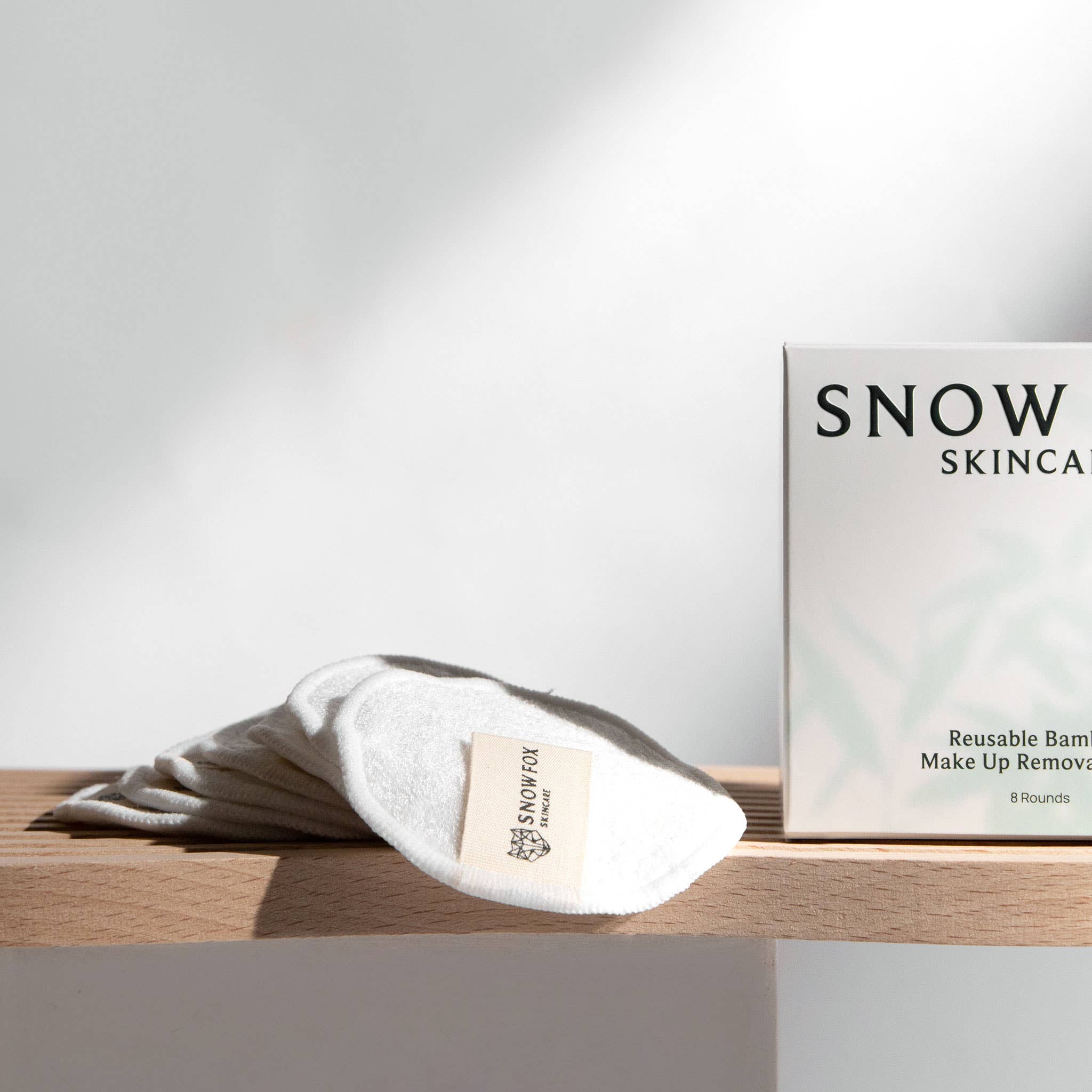 Snow Fox Skincare – wholesale Sminkborttagning – Återanvändbara bambu utgör borttagning kuddar6