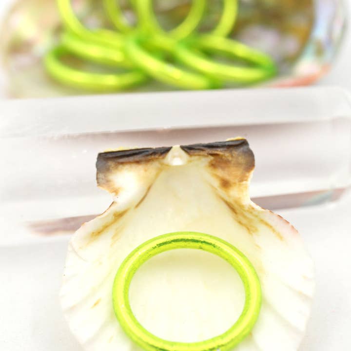 Woman Shops World - Vente Anneau/bague à empiler - Bagues de temple bouddhiste thaïlandaises simples, colorées, Kumlai7