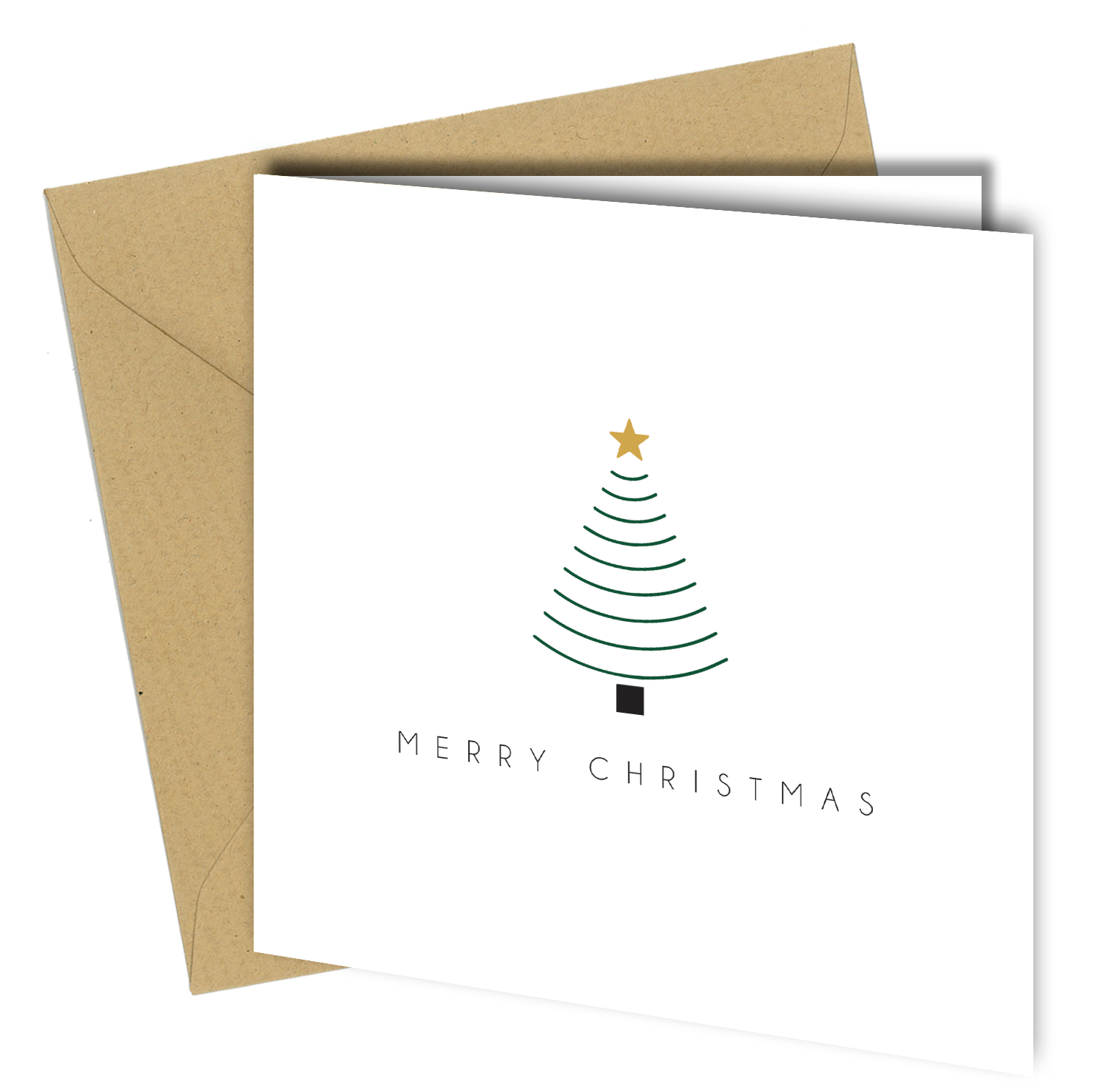 Close to the Bone Greeting Cards and Gifts – wholesale Christmas card – Minimalist Christmas Cards Set – 10 Modern Tree Designs cb198