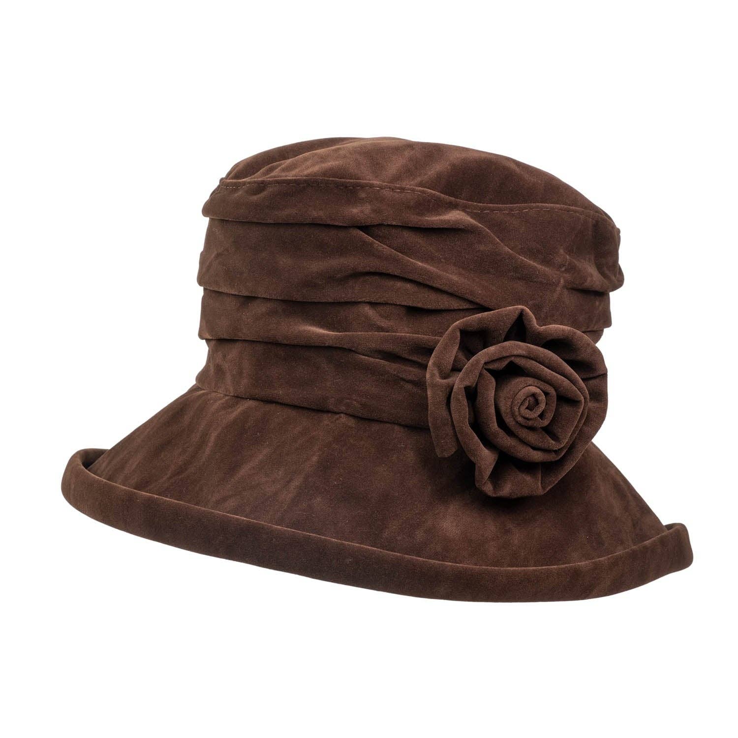 Proppa Toppa Hats - Wholesale Cloche Hat - Women's - Water Resistant Velour Packable Hat3