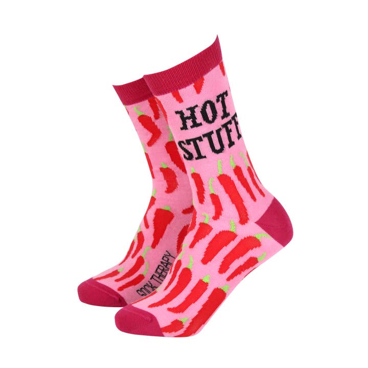 Smiling Faces – Meias - Mulher por atacado – Hot Stuff (Chillies) - Meias de Bambu Femininas0
