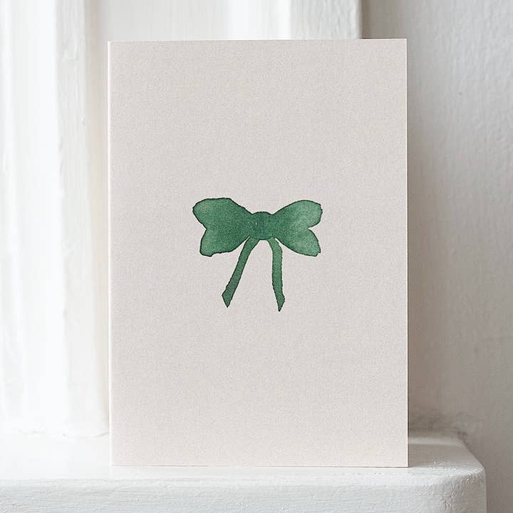 Greeting card – bow (7.4 x 10.5 cm) for wholesale by Specialday