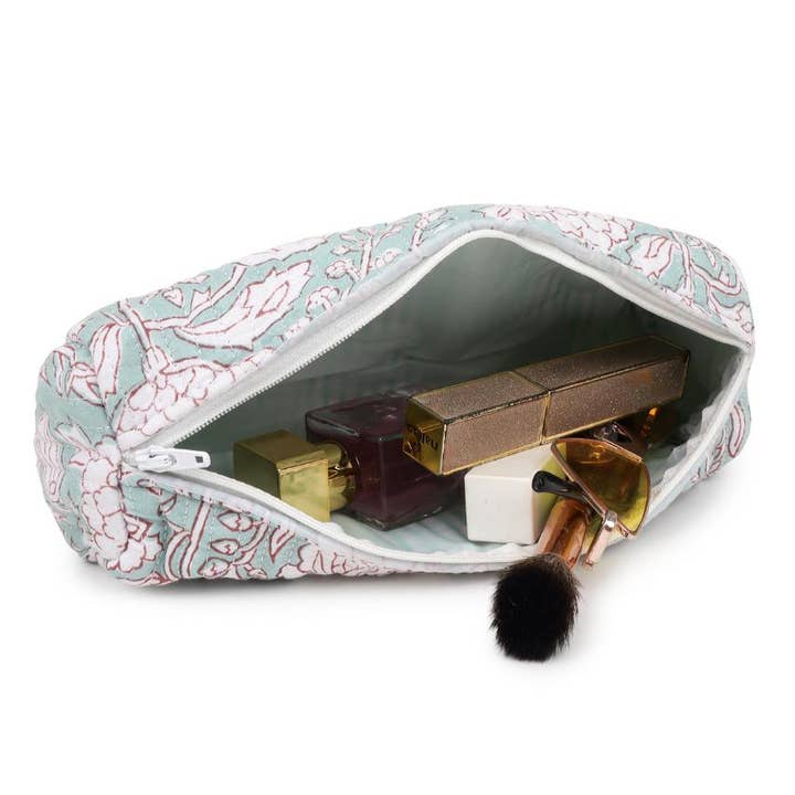 Hi Handmade - Wholesale Pencil Case/Pouch - Quilted Pencil Case - Aqua Blue