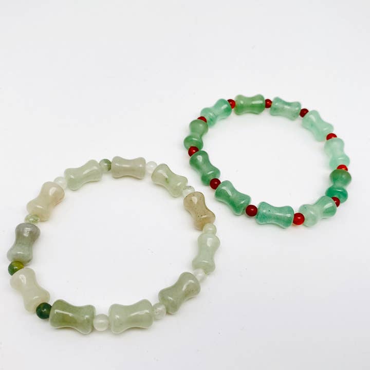 Armband aus Bambusachat aus Naturstein für den Großhandel von Mio Queena