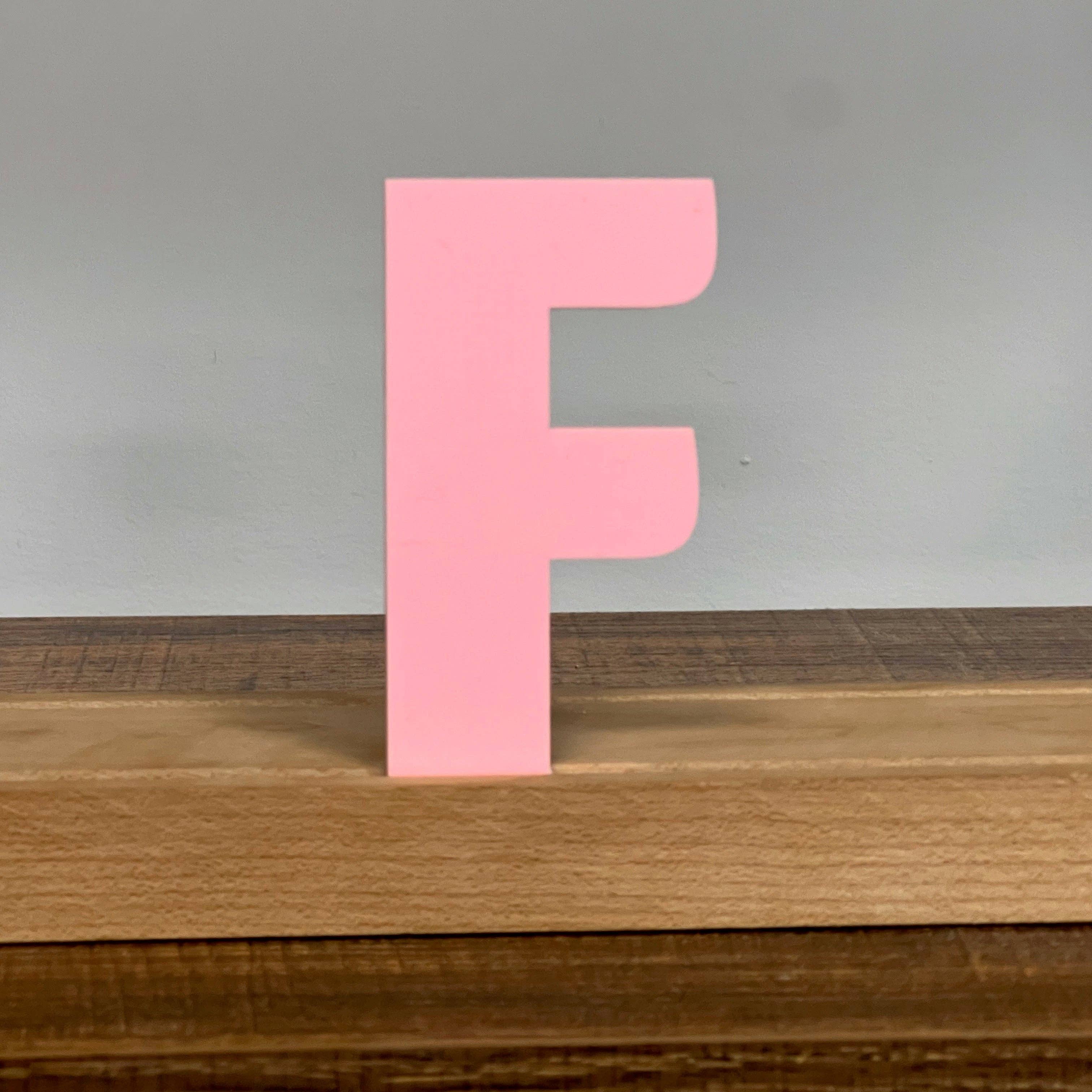 Artifacture - Wholesale Sign - Kryliq Individual Letters: 3" Craftsman Style- Matte Pastel Pink7