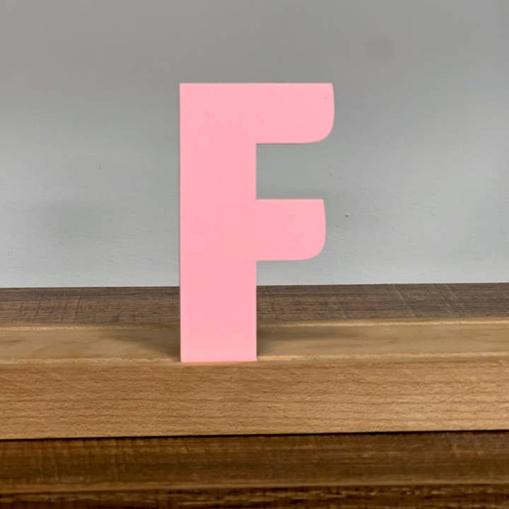 Artifacture - Wholesale Sign - Kryliq Individual Letters: 3" Craftsman Style- Matte Pastel Pink7