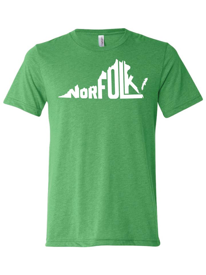 Norfolk VA Stately Shirt - Green for wholesale by The Stately Shirt Co.